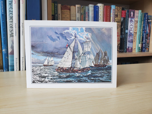 Example Listing: Cards - Three Small Brigantines Cards & Envelopes