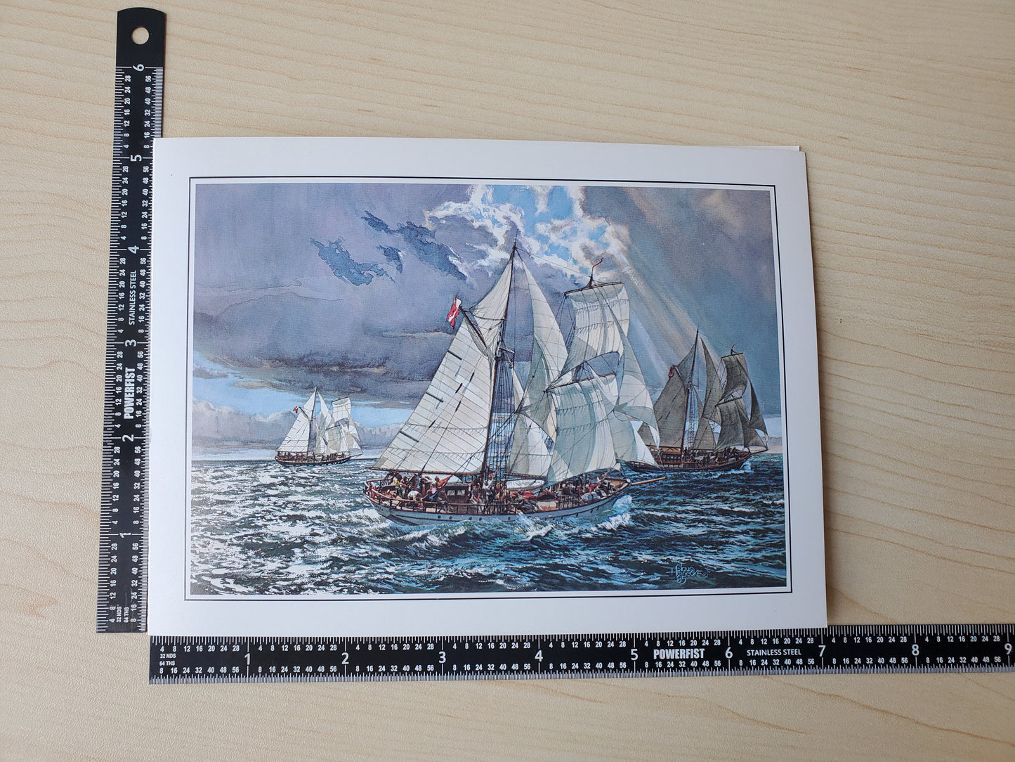 Example Listing: Cards - Three Small Brigantines Cards & Envelopes