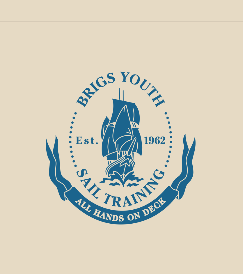 Example Listing: Cotton Tote - Brigs Crest (Sea Blue)